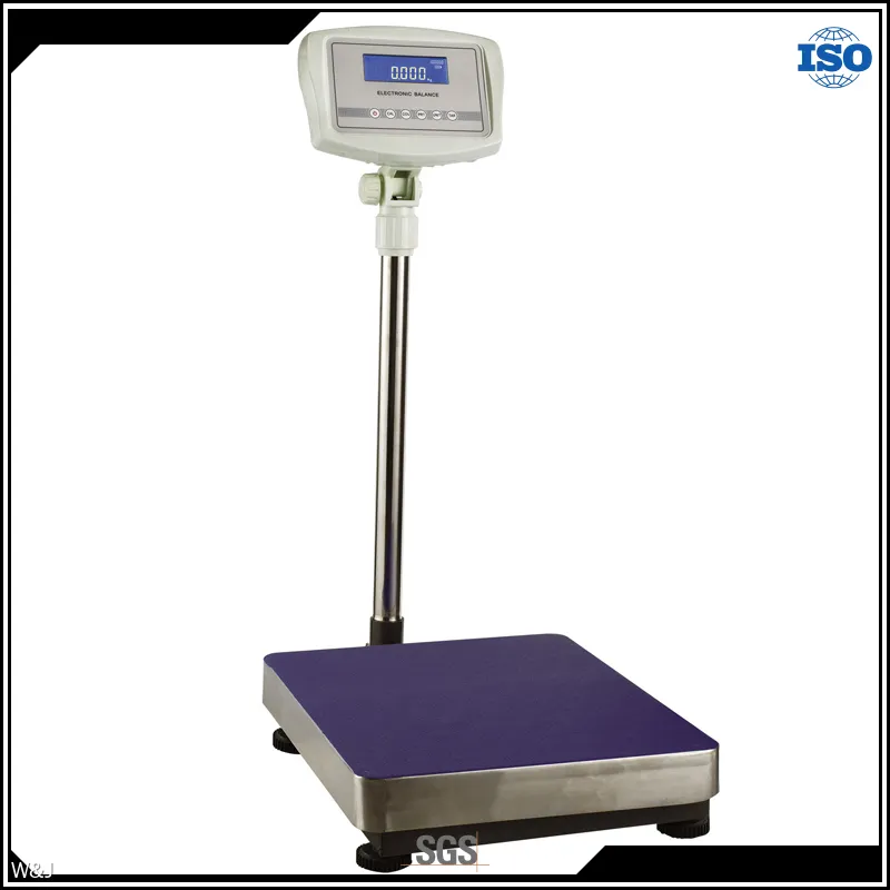 Stainless Steel Platform Weighing Scale with Large LCD & Rechargeable Battery 1