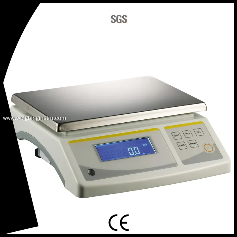 Stainless Steel Bench Scale 10-30kg with Large LCD & RS232C Interface 1
