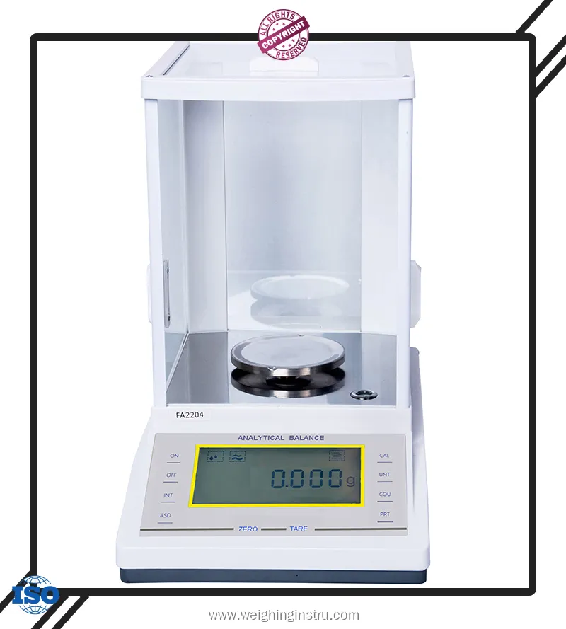 Precision Electronic Balance with Backlit LCD & Five-Side Transparent Windbreak 1
