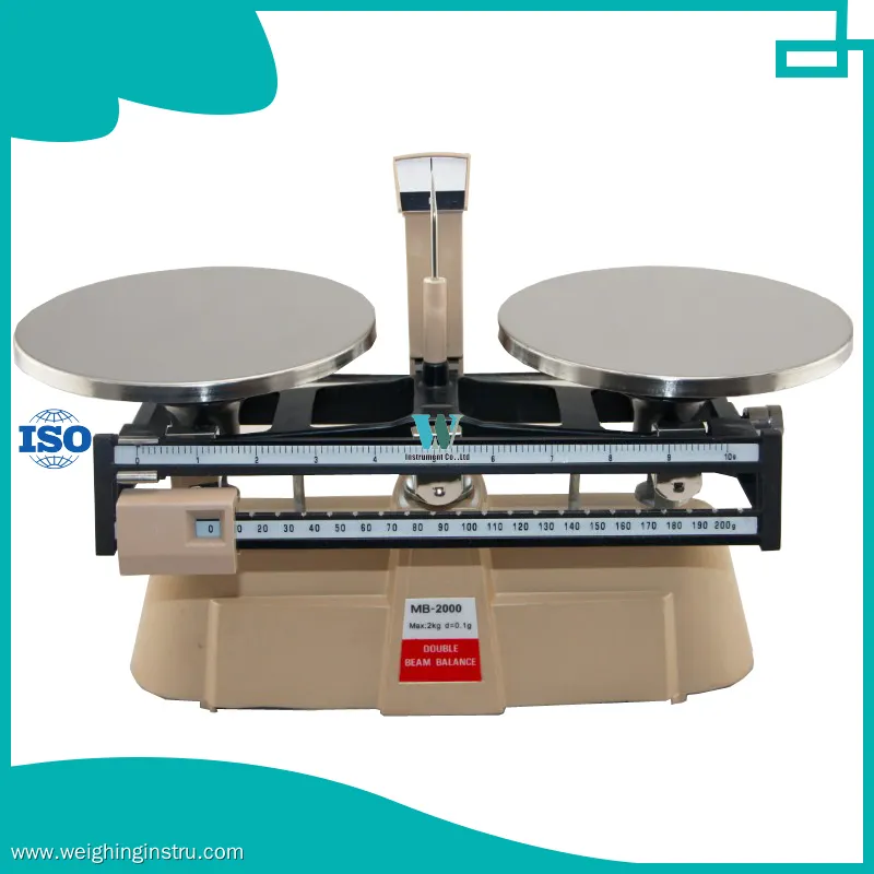 MB-2000 Mechanical Balance Weight Scale - 2000g 0.1g Double Beam 1