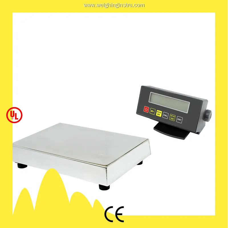 Stainless Steel Bench Scale with Large LCD Display and Detachable Indicator 1