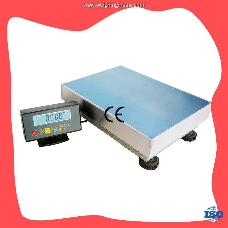 Heavy-Duty Rechargeable Weighing Platform Scale with LCD and Multi-Units 1