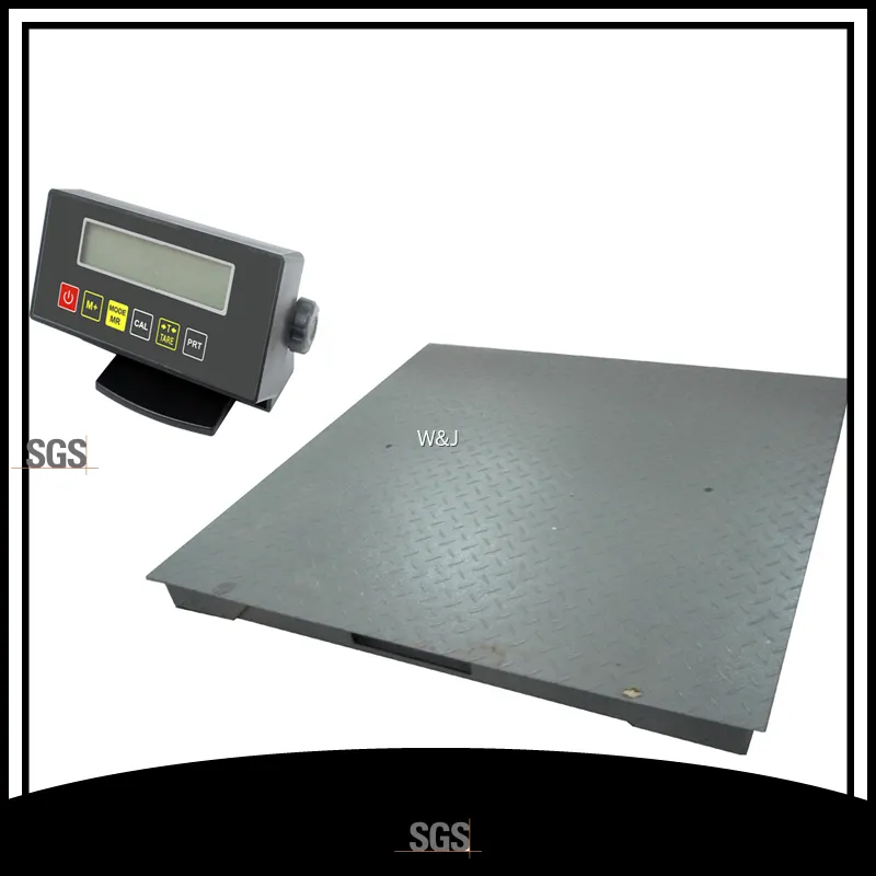 Floor Scale with Ramp, 5mm Steel Plate, Rechargeable Battery, Multi-Unit 1