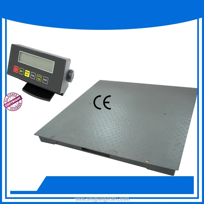 Heavy-Duty Floor Digital Scale with 5mm Steel Platform & Rechargeable Battery 1