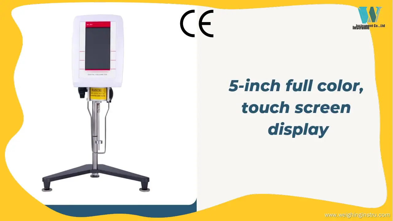 5-Inch Full Color Touch Screen Viscosity Measurement Device 1