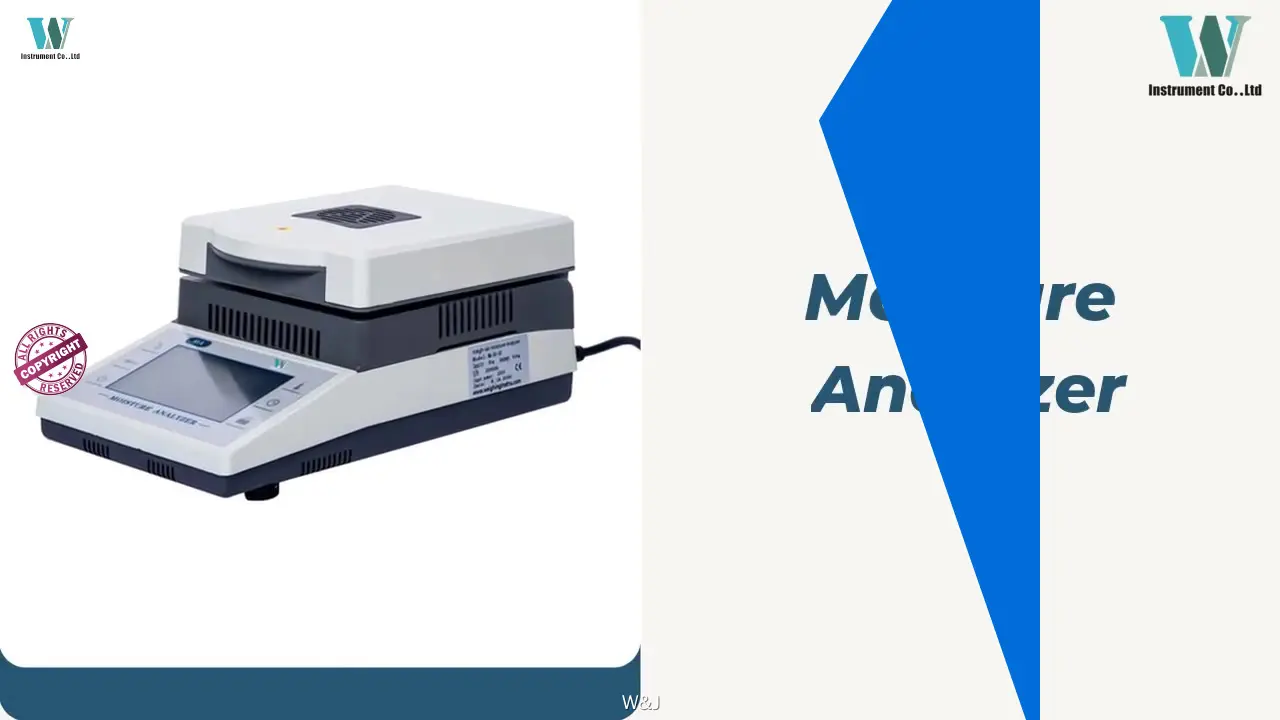 High-Resolution Touch Display Moisture Analyzer for Accurate Testing 1