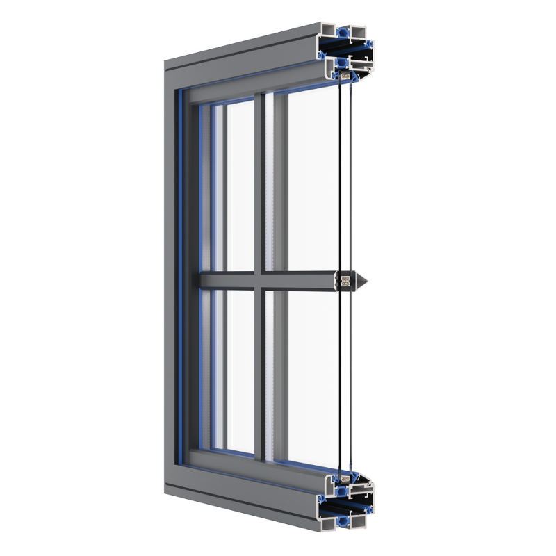 Puerta plegable de aluminio de estilo francés con diseño de rejilla clásica. 6