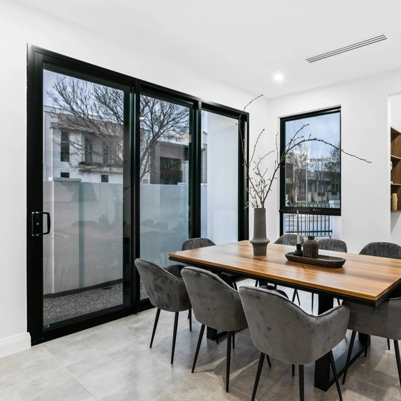 Australian Standard Aluminium Sliding Door with D-Shape Butterfly Lock, AS2047 Certified 1