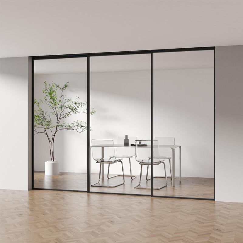 Puerta corredera de aluminio con marco ultradelgado 1