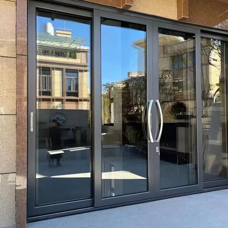 Puerta corredera de patio de aluminio de alta resistencia 5