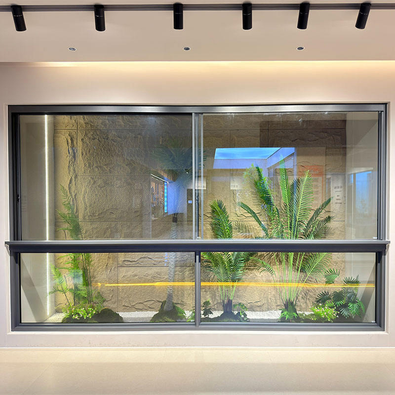 Ventana corredera panorámica de aluminio con múltiples rieles 2