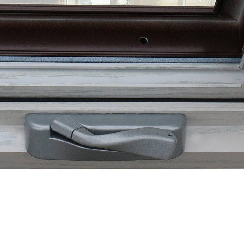 Ventana abatible de aluminio con manivela 4