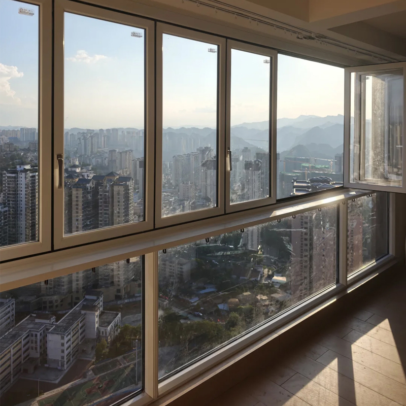 Ventana panorámica plegable de aluminio con rotura de puente térmico 5