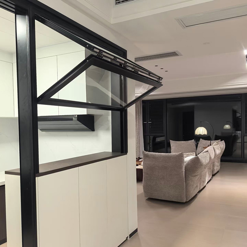 Ventana plegable vertical de aluminio con rotura de puente térmico 5