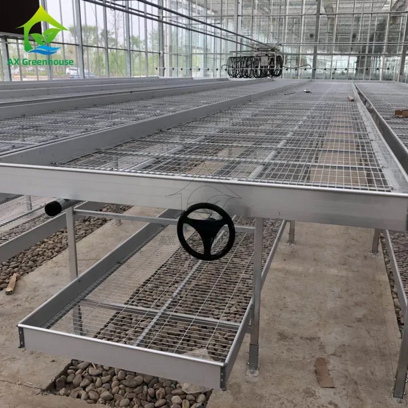 Banco rodante móvil galvanizado en caliente con marco de aleación de aluminio 1