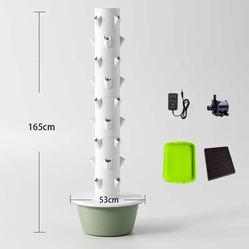 Columna de cultivo hidropónico para invernadero de interior, de 4, 6, 8 y 10 capas, para uso agrícola 1