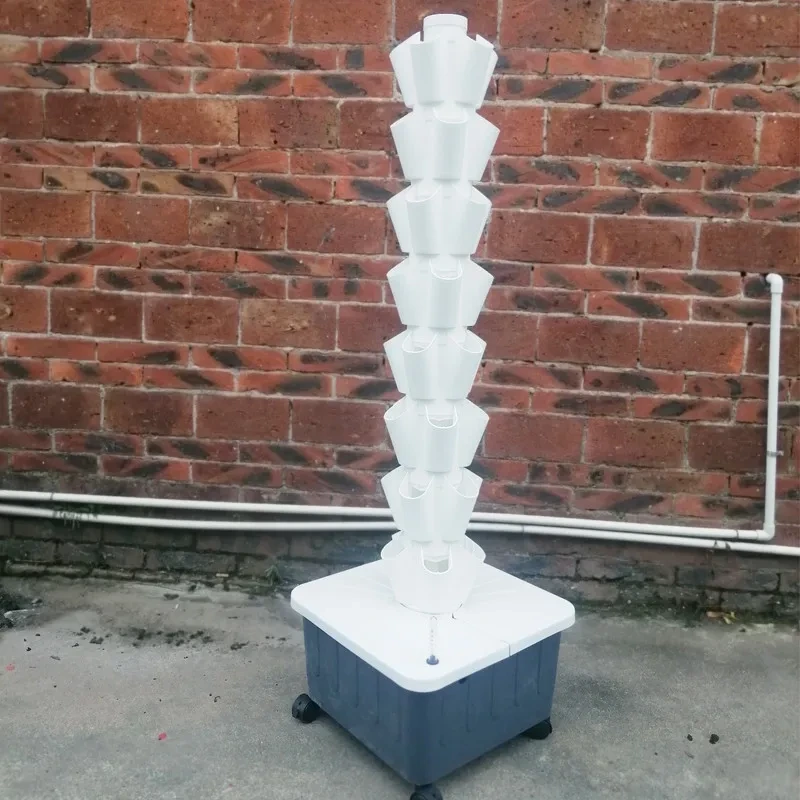 4/8/10/12 Layers Indoor Soilless Hydroponic System Grow Tower Column For Home 1