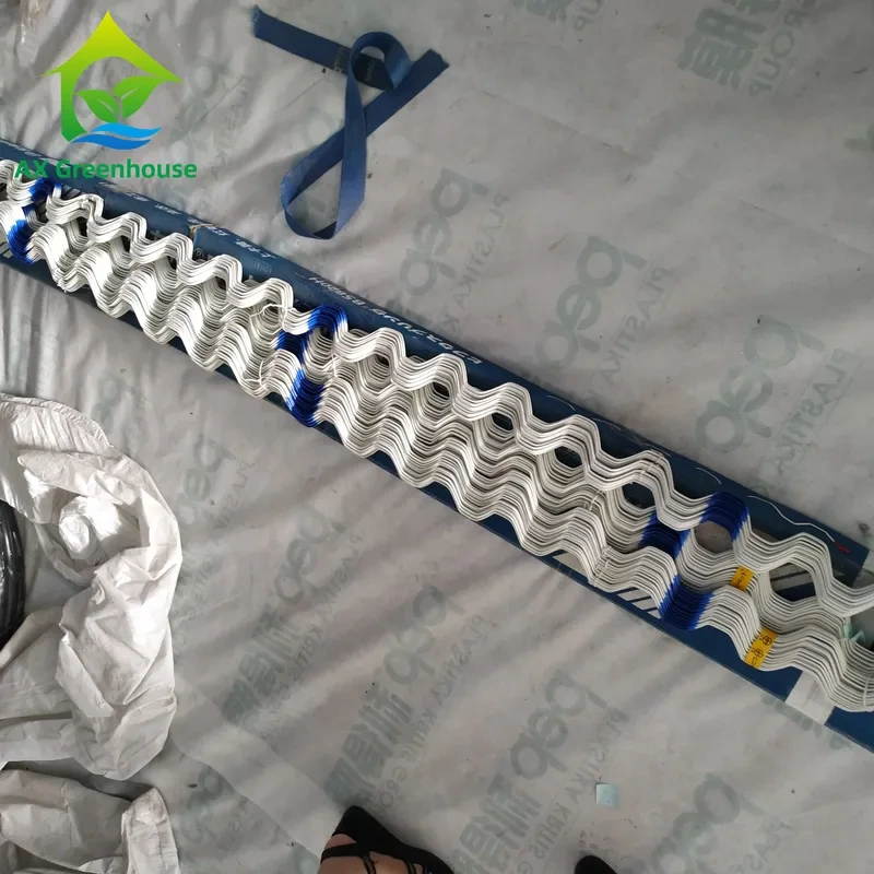Canal de bloqueo de película plástica con inmersión de alambre de acero OEM, accesorios para invernaderos 1