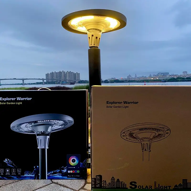 Smart RGB Solar Garden Light for Outdoor Landscape Lighting - SLP-SS-A08 1