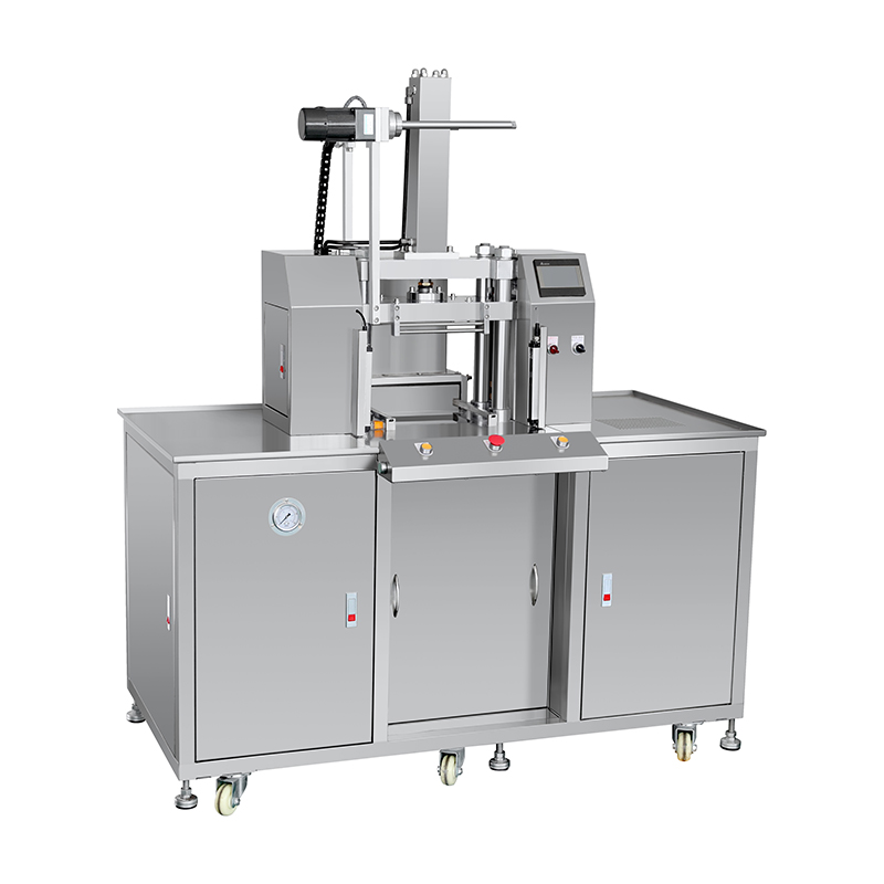 Máquina de prensado de polvos cosméticos Beyer con alimentación automática 1