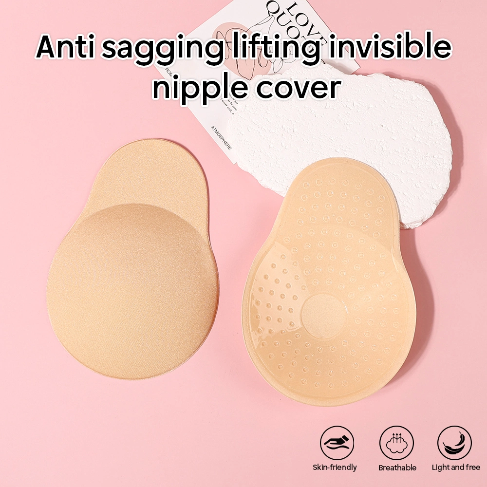 Hand Brush Adhesive Lifting Invisible Nipple Covers Fabric 1