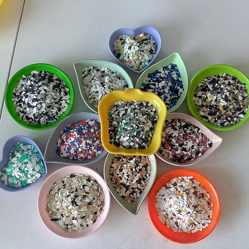 Chuangwei Composite Rock Flakes, Multi-Color & Multi-Size for Epoxy Flooring 1