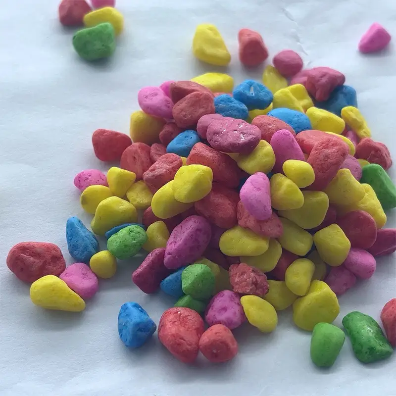 Vividly Colored Natural Multicolored Stones, Specifically Designed For Aquarium Landscaping And Garden Ground Cover. 1