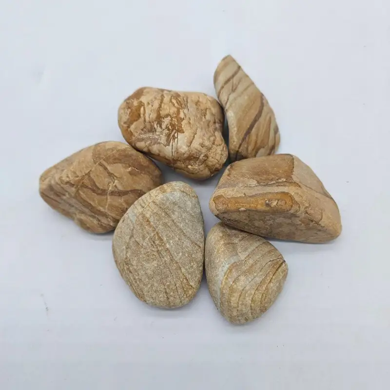 Wholesale Natural Wood Grain Pebbles - Mixed Sizes for Landscaping Projects - Factory Direct Supply 1