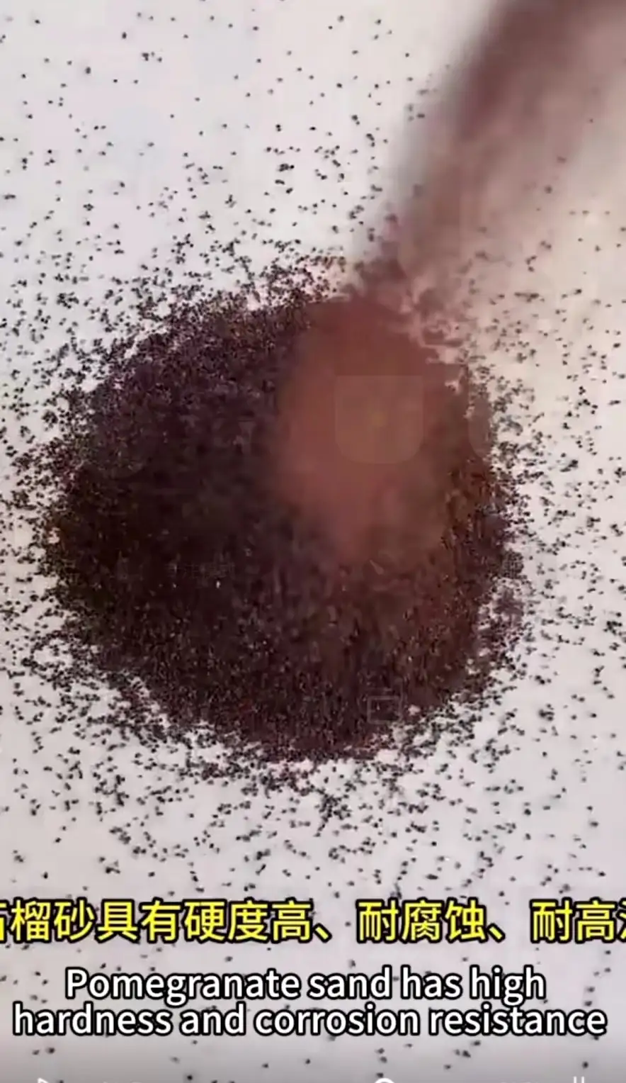 80 mesh garnet waterjet cutting sand, high hardness natural garnet sand factory supply