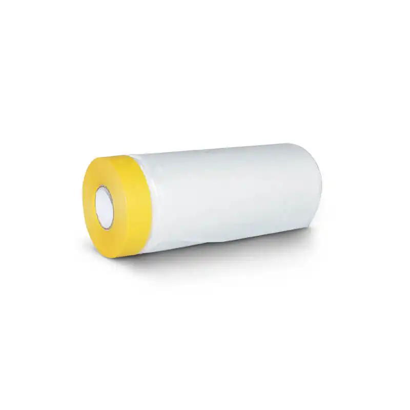 High Viscosity Car Protective Yellow Pre-Taped Masking Film 1