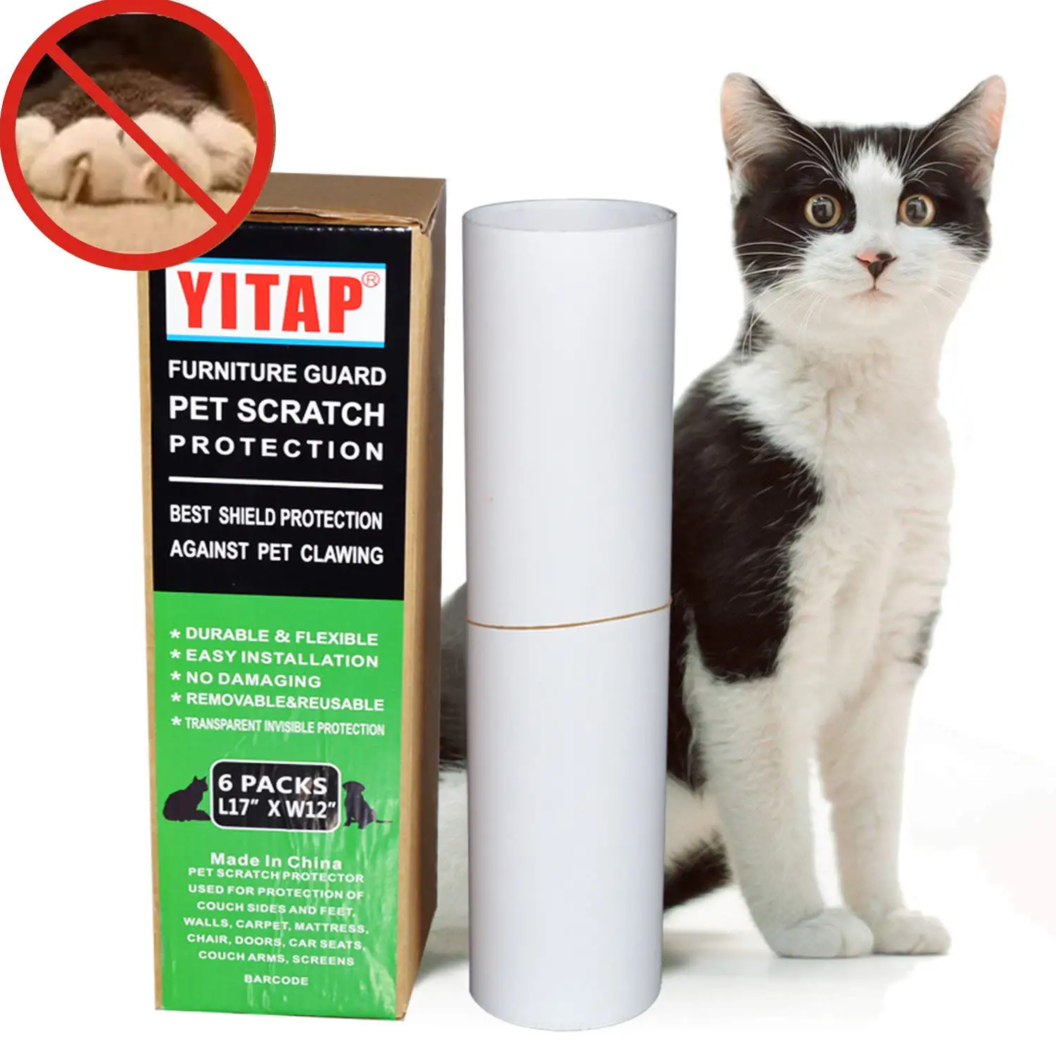 Furniture Guard Self Adhesive Cat Scratch Protector 1