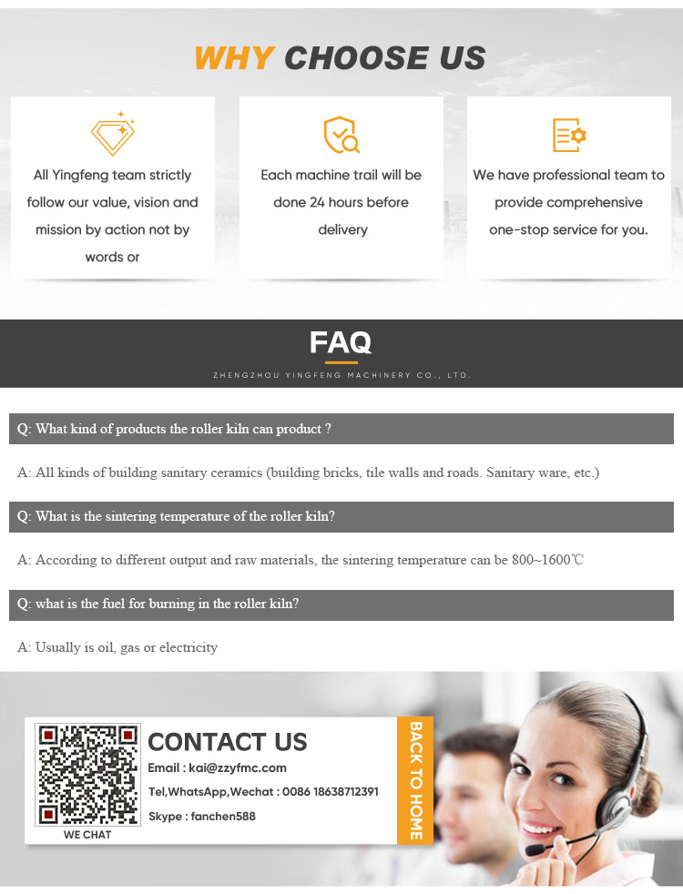 Yingfeng Machinery - Chinese Porcelain Ceramic Fire Continuous Tunnel Roller Kiln 1400c Roller Kiln For Tableware Roller kiln 25