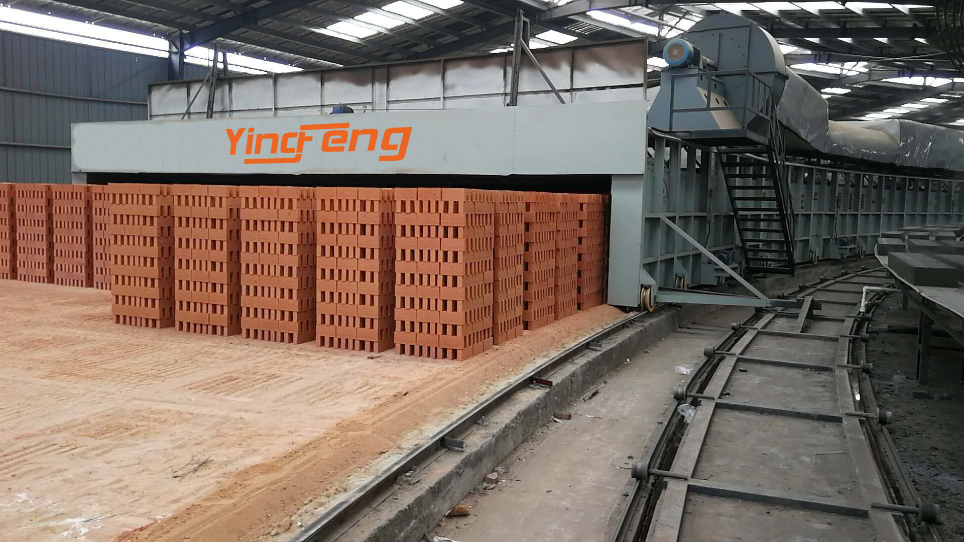 Yingfeng Machinery - Yingfeng Container Type Steel Hollow Block Making Machine To Dry Brick And Fire Brick Automatically Structure Tunnel Kiln Brick kiln and tunnel dryer 8