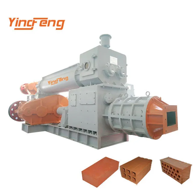 Yingfeng Machinery - JZK45 Energy Saving Two Stage Vacuum Extruder Full Auto Automatic Clay Brick Making Machine clay brick extruder 1