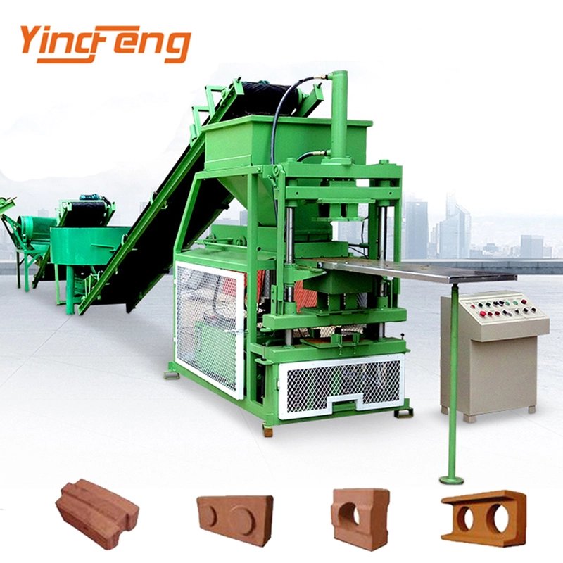 Yingfeng Machinery - YF4-10 Stone Press Hydraulic Paving Brick Making Machine/interlocking Paving Block Machine/concrete Hollow Brick Making Machine Interlock brick press machine 1
