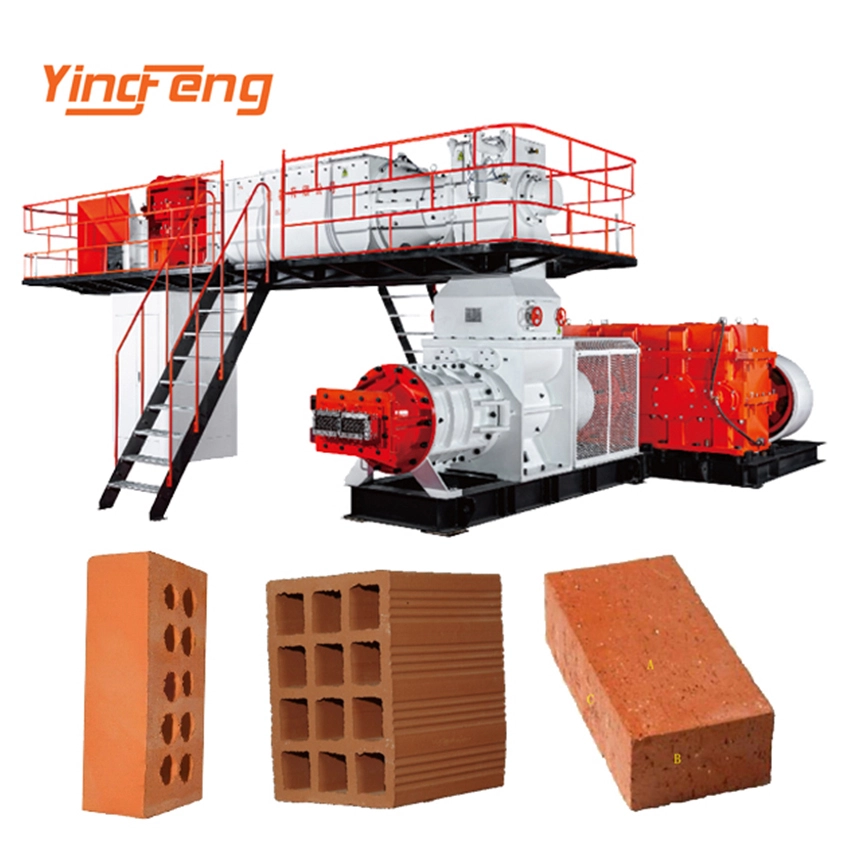 Yingfeng Machinery - China Top High Quality Vp75 Commercial Automatic Mud Brick Making Machine Red Brick Extruder clay brick extruder 1