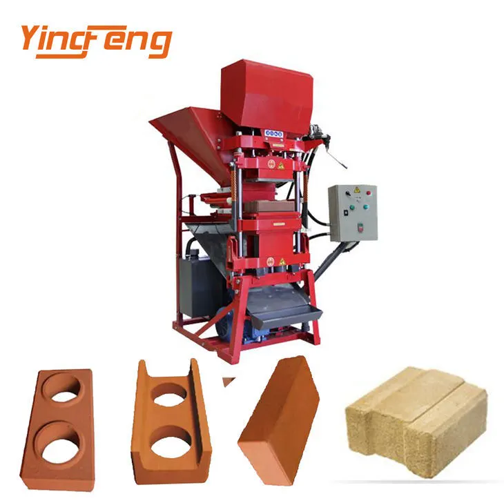 Yingfeng Machinery - ECO2700 7000 1-10 2-10 4-10 Automatic Ecological Interlocking Ecological Cement Brick Block Making Machine Price Nepal Interlock brick press machine 1