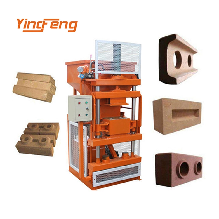 Yingfeng Machinery - Brick Making Machine YF1-10 Hydraulic Press Full Auto Clay Soil Interlocking Brick Block Making Machine Interlock brick press machine 1