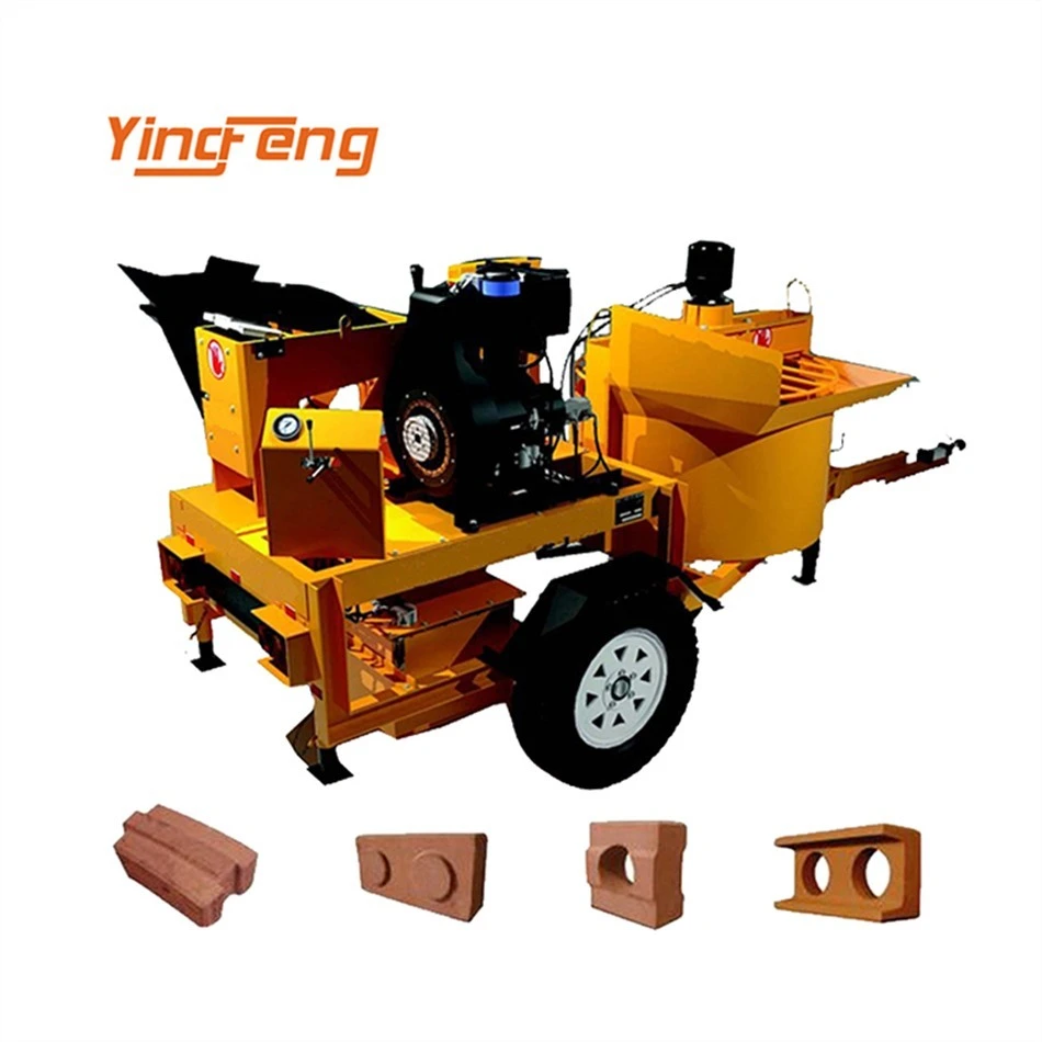 Yingfeng Machinery - M7MI Hollow Fully Automatic Hydraulic Concrete Block Making Machine Hydraulic Block Making Machine Interlock brick press machine 1