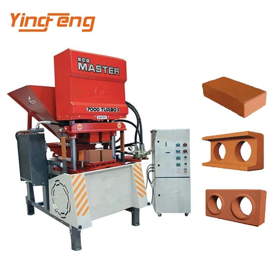 Yingfeng Machinery - Eco 7000 Small Manual Brick Making Machine Light Weight Brick Making Machine Manufacturer Interlock brick press machine 1