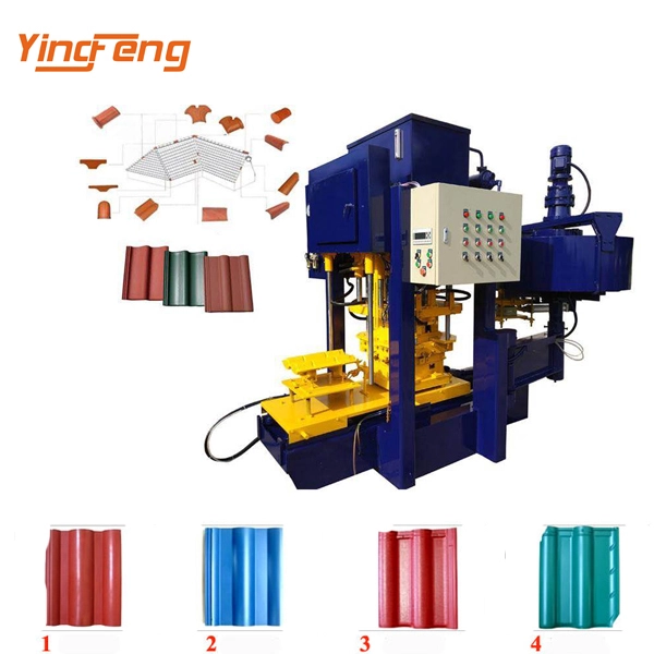 Yingfeng Machinery - Full Automatic Concrete Terrazzo Ceramic Roof Floor Cement Roof Tile Machine Price Cement tile machine 1