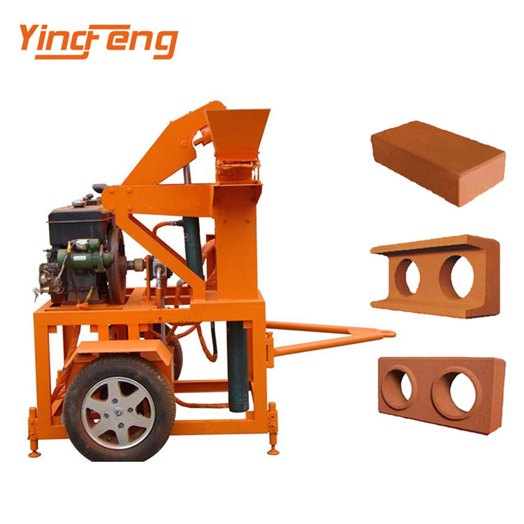 Yingfeng Machinery - YF1-10 Eco Brava Interlocking Manual Brick Machine Newest Clay Block Making Machine Interlock brick press machine 11