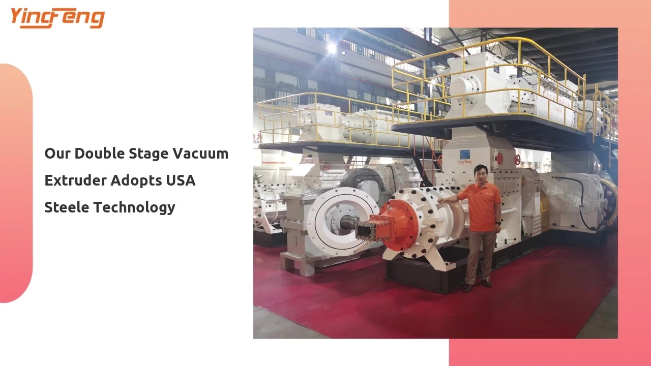 USA Steele Brand Double Stage Vacuum Extruder for Clay Bricks Made in China 1