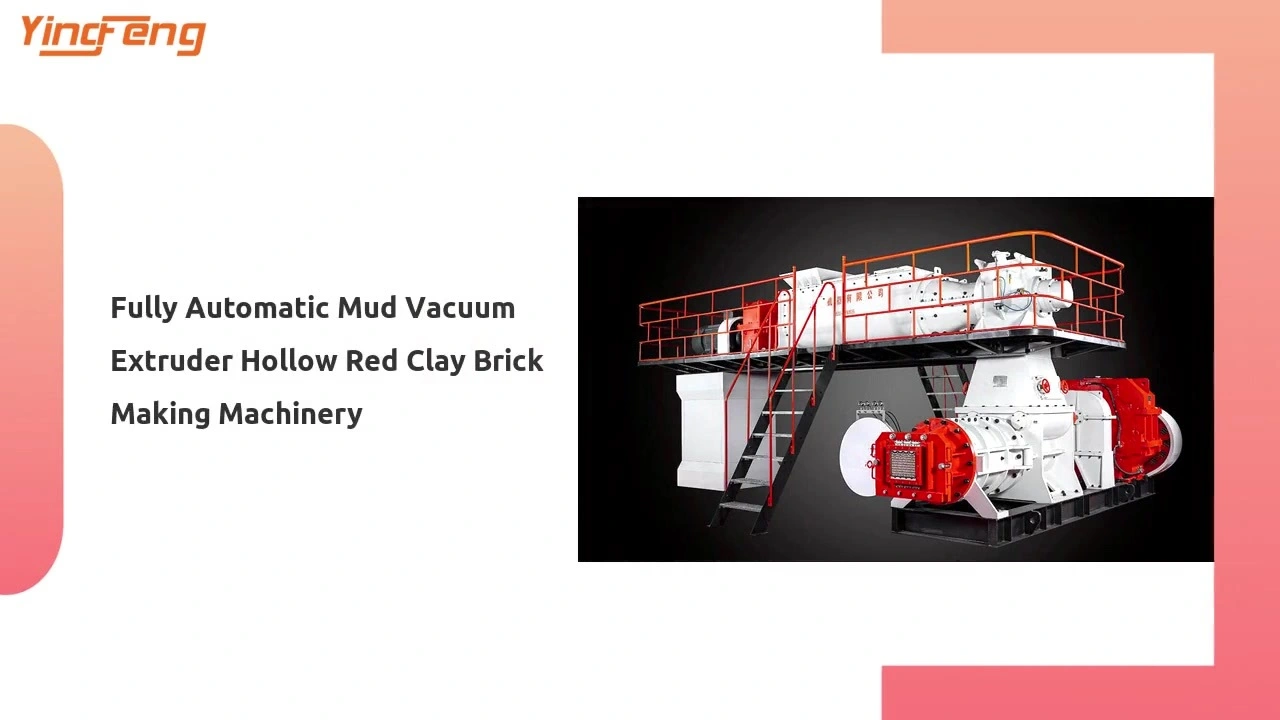 VP90 Fully Automatic Mud Vacuum Extruder Hollow Red Clay Brick Making Machinery 1