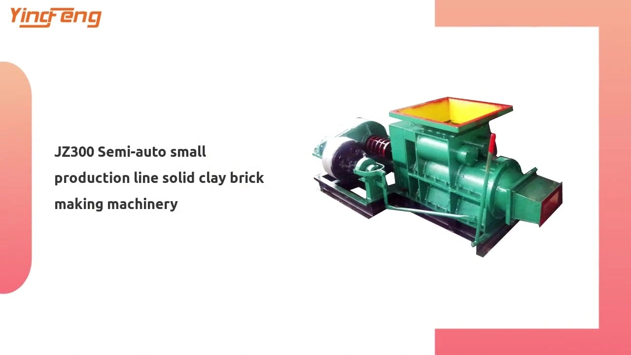 JZ300 Semi-Auto Small Production Line Solid Clay Brick Making Machinery 1