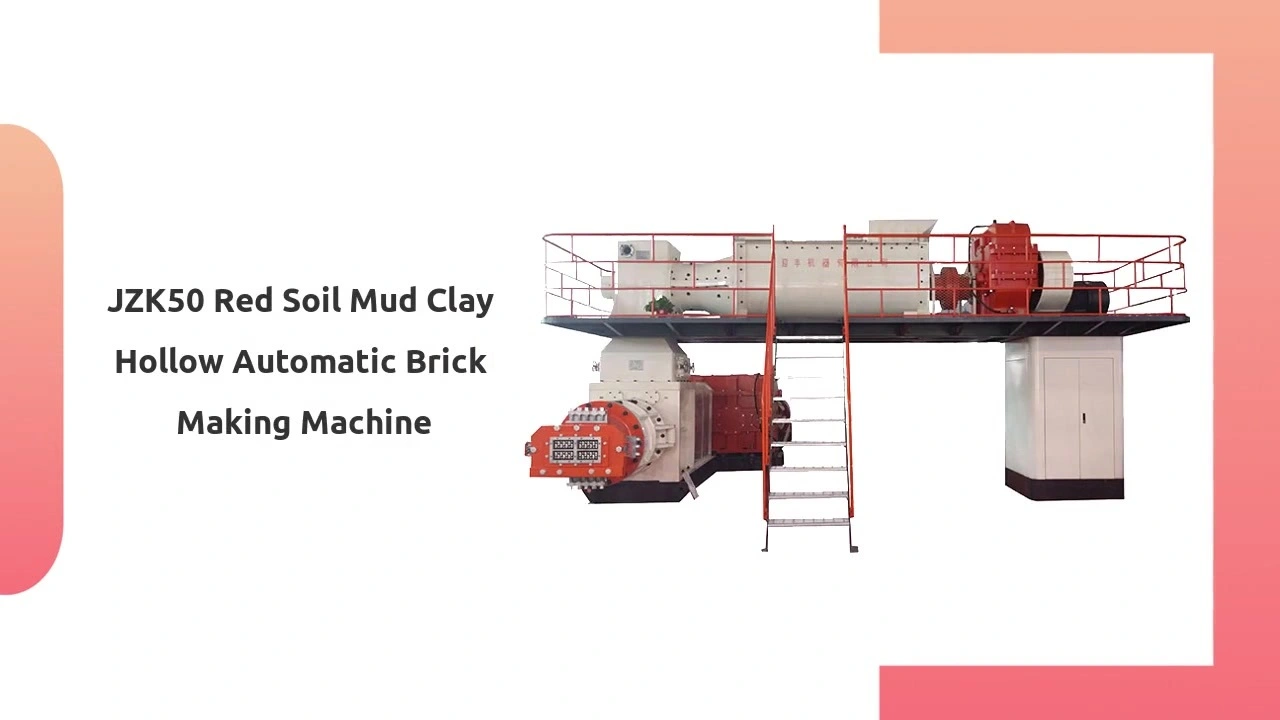 JKY50 Red Soil Mud Clay Hollow Automatic Brick Making Machine 1