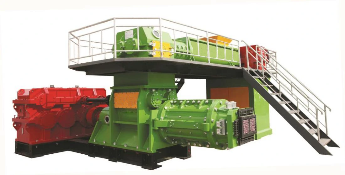 JKY60 75 90 120 Big Model Double stage Vacuum Extruder brick making machine 1