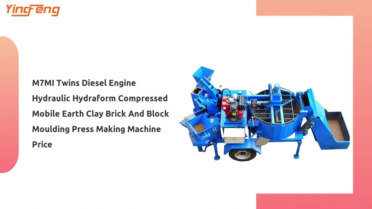 M7MI Twins Diesel Engine Hydraulic Mobile Earth  Brick And Block Moulding Making Machine 1