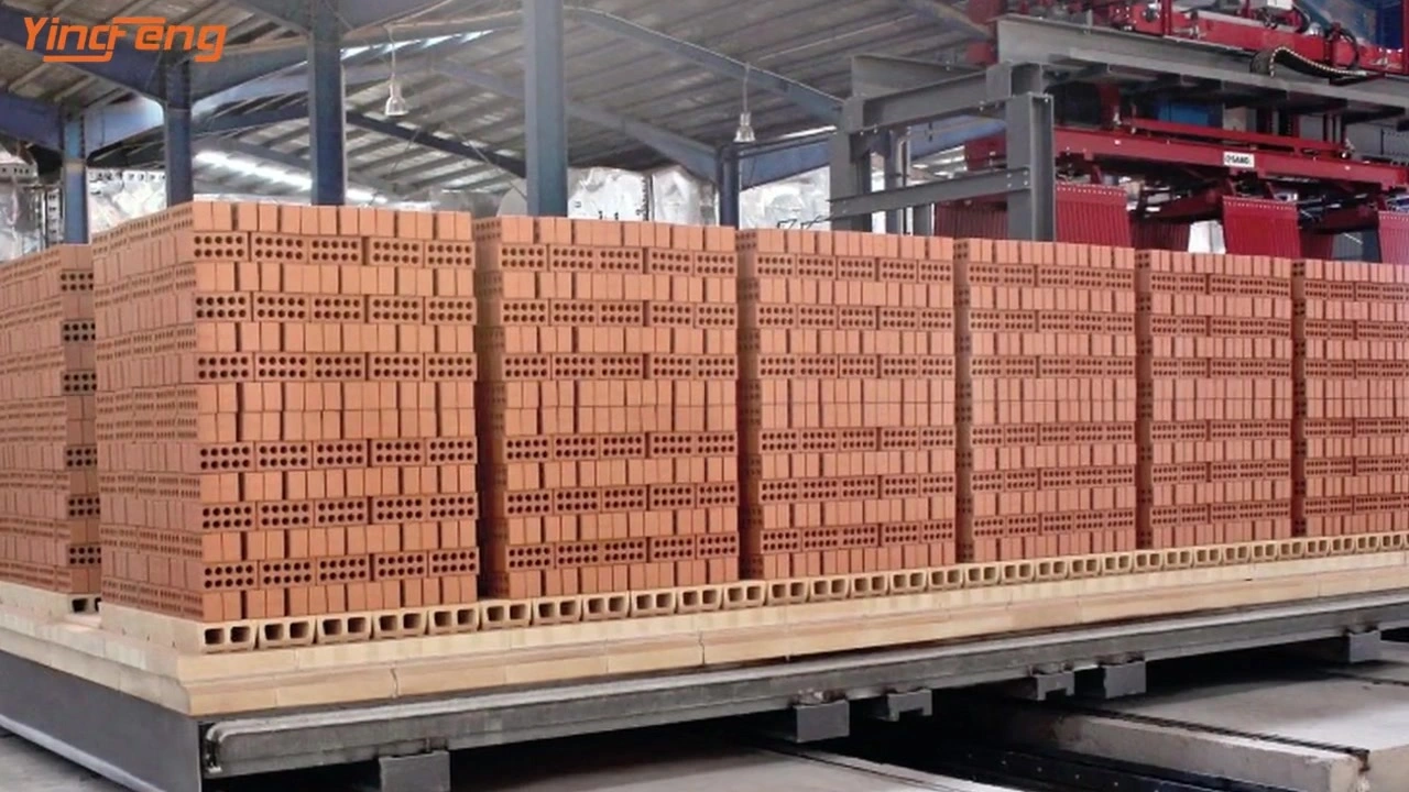 Fully Automatic Twice Stacking Ceramic Face Brick Tunnel Kiln 1