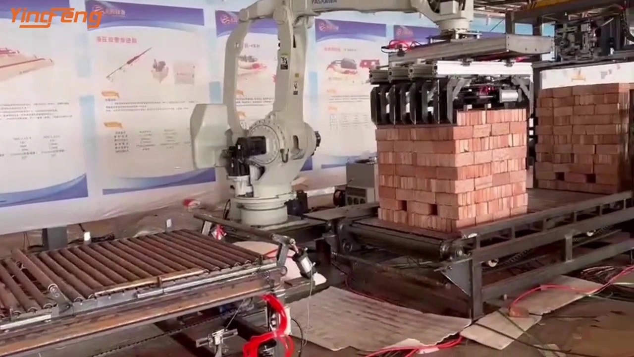 Full Auto Semi-Auto Clay Cement Brick Block Packing Machine 1